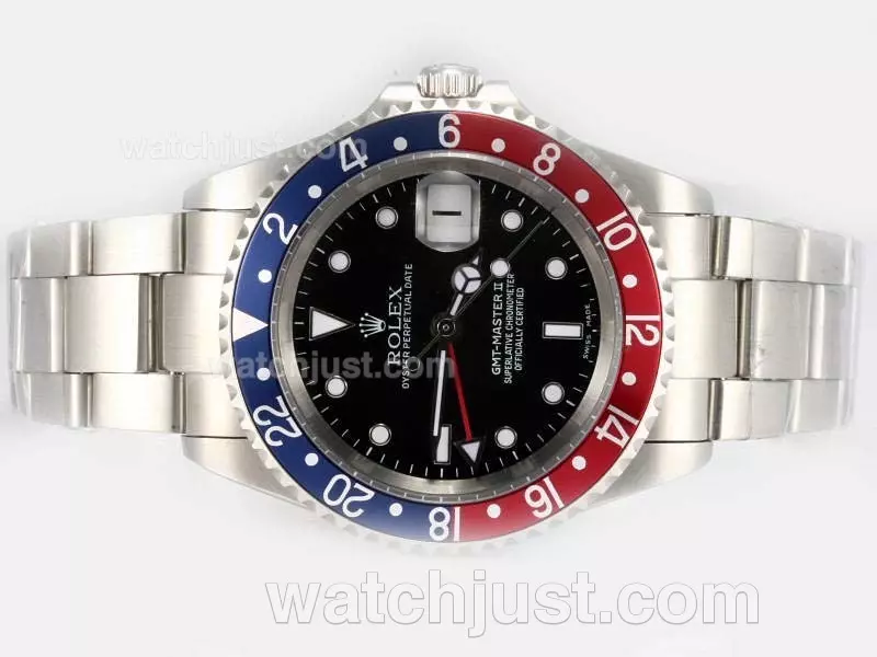 Rolex Gmt Master Ii Automatic Movement Blue Red Updated Version Bi Directional Bezel Pant17927