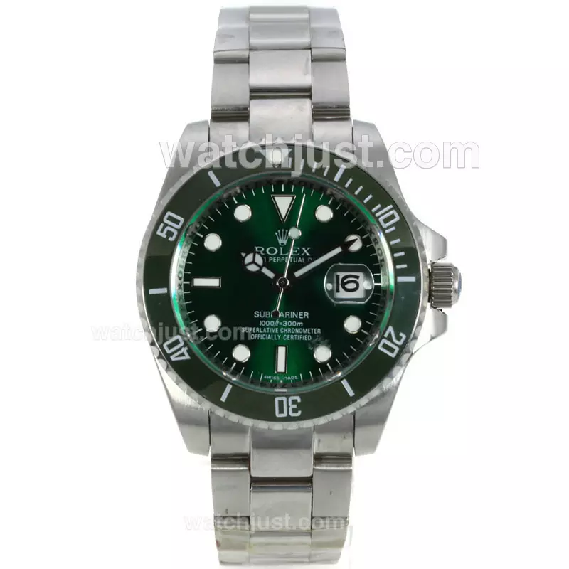 Rolex Submariner Automatic With Green Dial Ss Green Ceramic Bezel Pant110134