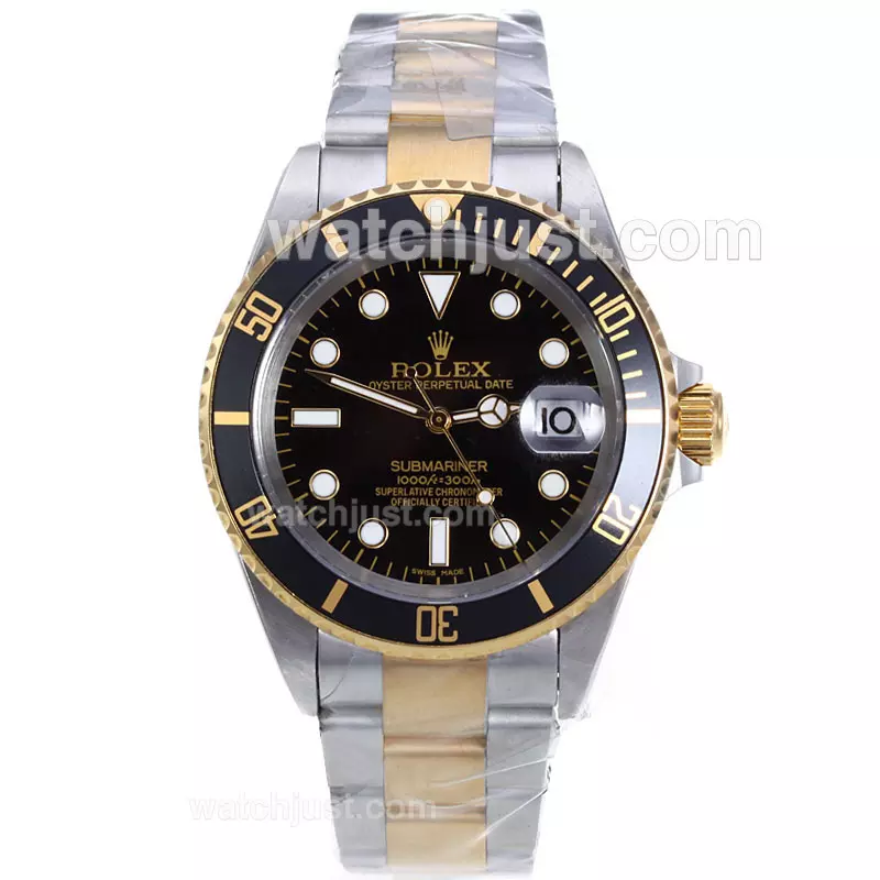 Rolex Submariner Automatic Two Tone Black Bezel With Black Dial Sapphire Glass Pant119262