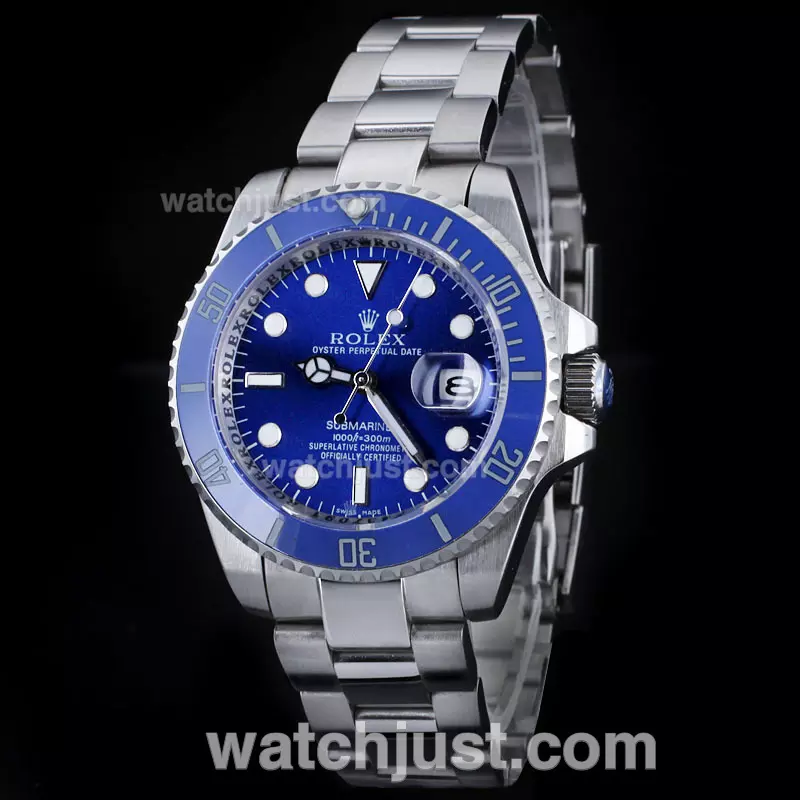 Rolex Submariner Automatic With Blue Dial Ss Blue Ceramic Bezel Pant35053