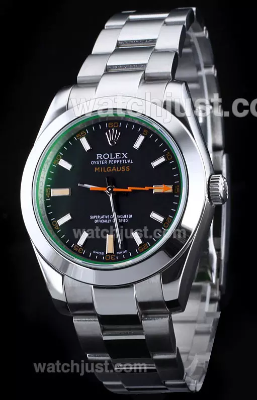 Rolex Milgauss Automatic With Tinted Green Sapphire Same Structure As Eta Version New Version Pant24756