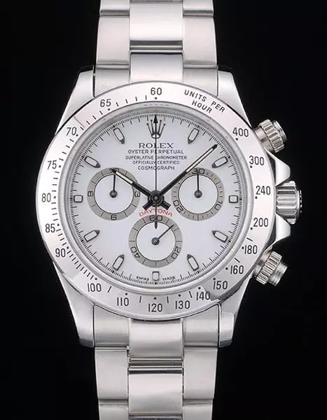 Swiss Rolex Daytona Stainless Steel Bracelet White Dial Perfect Watch Rolex3793