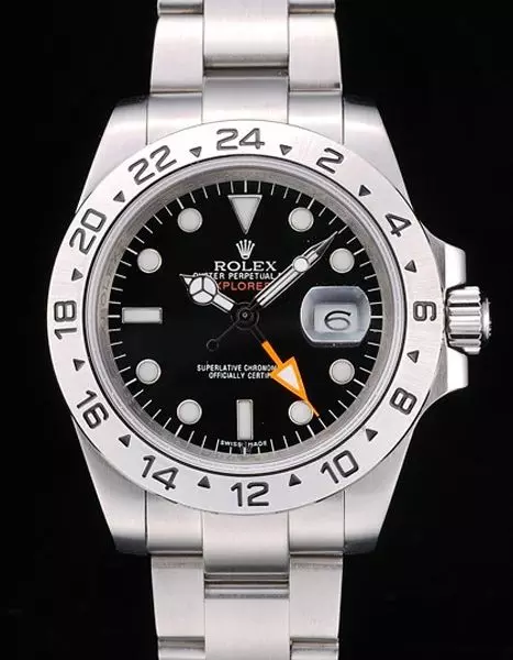 Swiss Rolex Explorer Stainless Steel Bezel Black Dial Tachymeter Perfect Watch Rolex3825