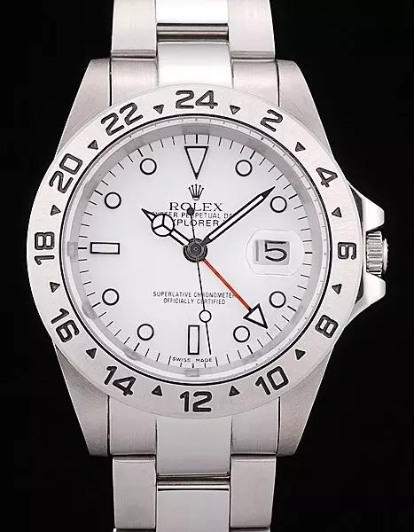 Swiss Rolex Explorer Stainless Steel White Dial Tachymeter Perfect Watch Rolex3827