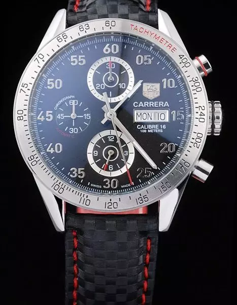 Swiss Black Carrera Perfect Watch Omega4101