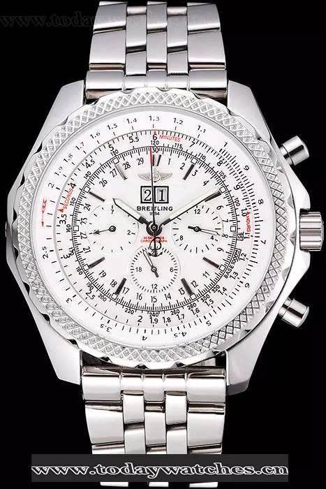Breitling Bentley 675 Speed White Dial Stainless Steel Case And Bracelet Pant60113