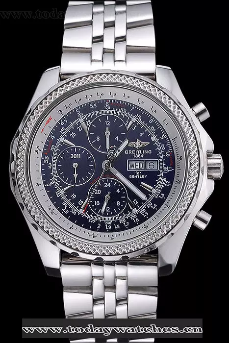 Breitling Bentley Gt Racing Blue Dial Stainless Steel Case And Bracelet Pant60115