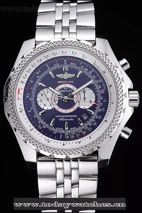 Breitling Bentley Supersports Blue Dial Stainless Steel Case And Bracelet Pant60118