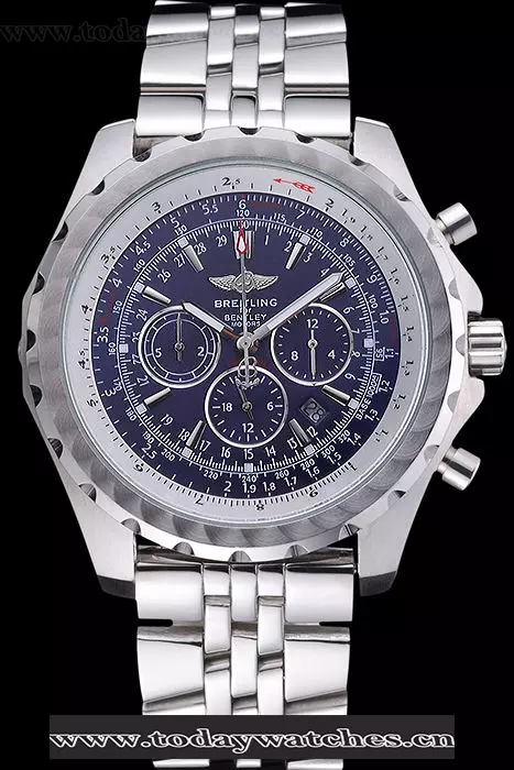 Breitling Bentley Motors T Blue Dial Stainless Steel Case And Bracelet Pant60119