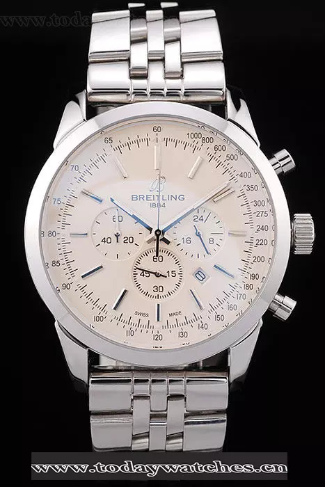 Breitling Transocean White Dial Stainless Steel Strap Pant58578