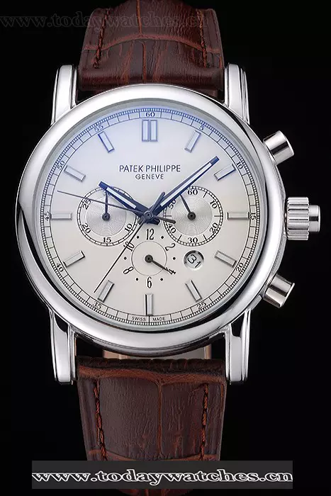 Patek Philippe Grand Complications Perpetual Calendar Stainless Steel Case White Dial Silver Chronograph Pant118786