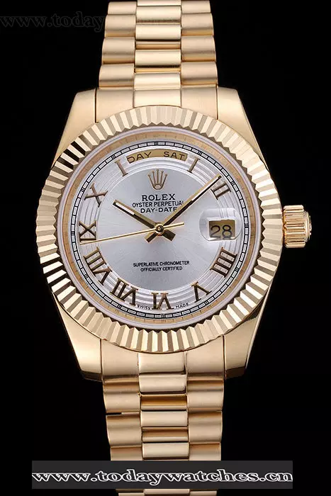 Rolex Day Date Gold Case White Dial Pant60164