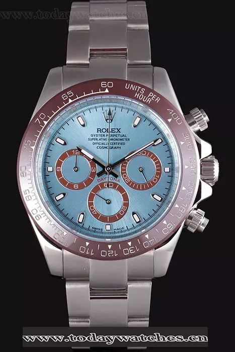 Rolex Daytona Stainless Steel Bracelet With Rouge Bezel And Blue Dial Pant59662