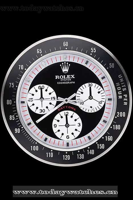Rolex Daytona Cosmograph Wall Clock Black Red Pant60372