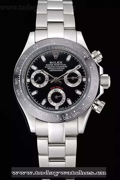 Rolex Cosmograph Daytona Stainless Steel Case Black Silver Subdials Stainless Steel Pant60523