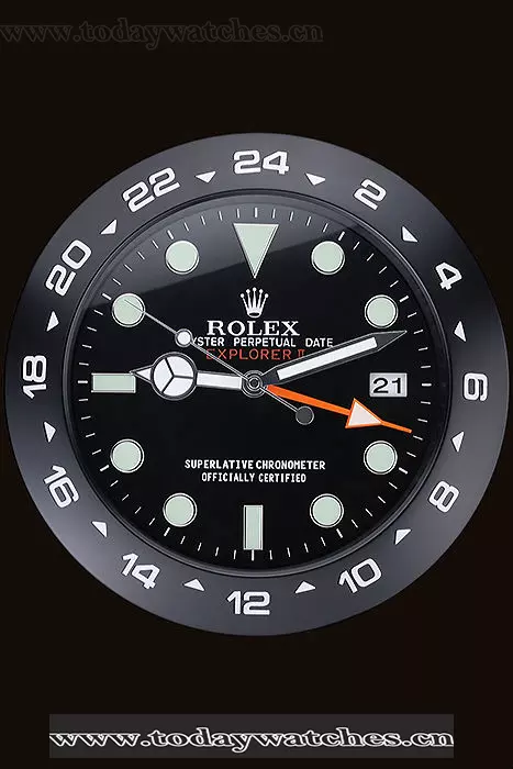Rolex Explorer Ii Wall Clock Black Pant60369