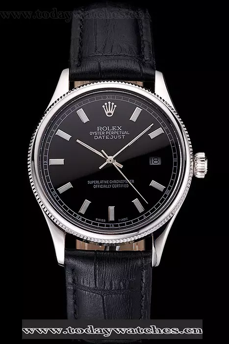 Rolex Datejust Black Dial Stainless Steel Case And Bracelet Pant121595