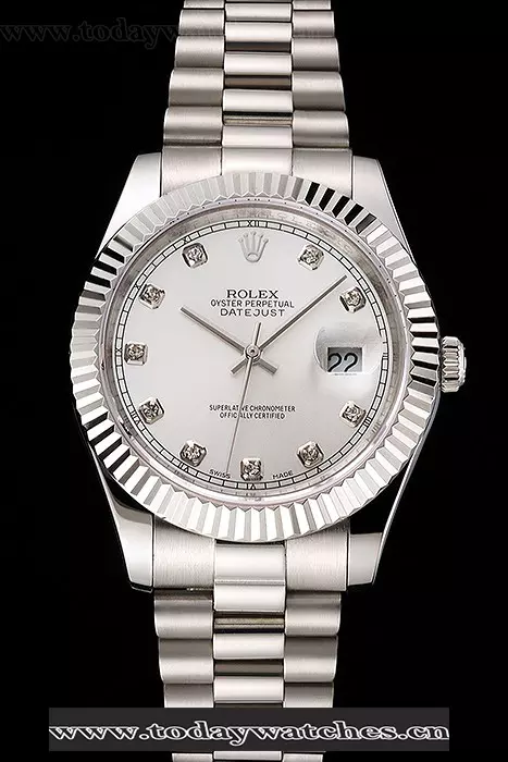 Rolex Datejust Silver Dial Stainless Steel Case And Bracelet Pant122508
