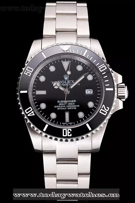 Rolex Submariner Small Date Black Dial And Bezel Stainless Steel Case And Bracelet Pant121625
