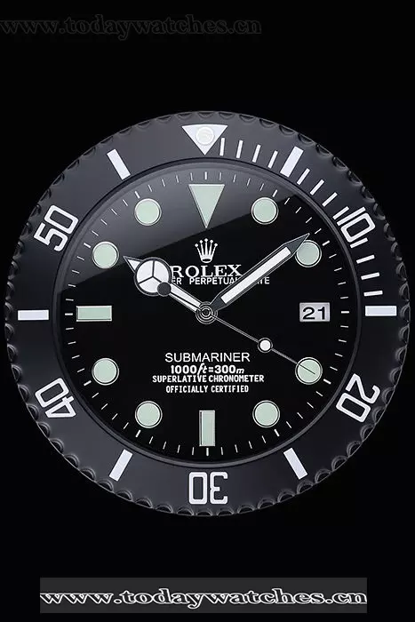Rolex Submariner Wall Clock Black Pant60366