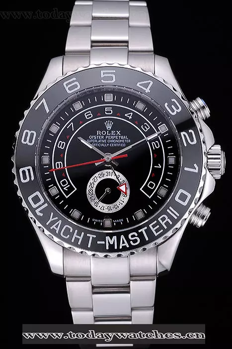 Rolex Yacht Master Ii Black Dial Stainless Steel Bracelet Pant60430