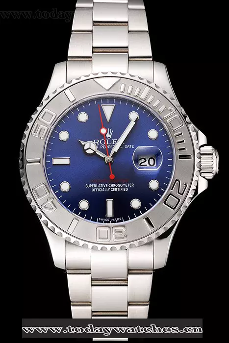 Rolex Yacht Master Blue Dial Stainless Steel Case And Bracelet Pant122490