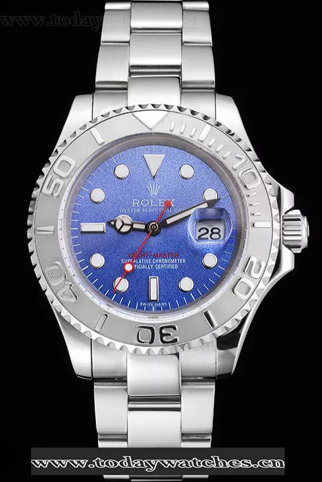 Rolex Yacht Master Blue Dial Stainless Steel Case And Bracelet Pant123000