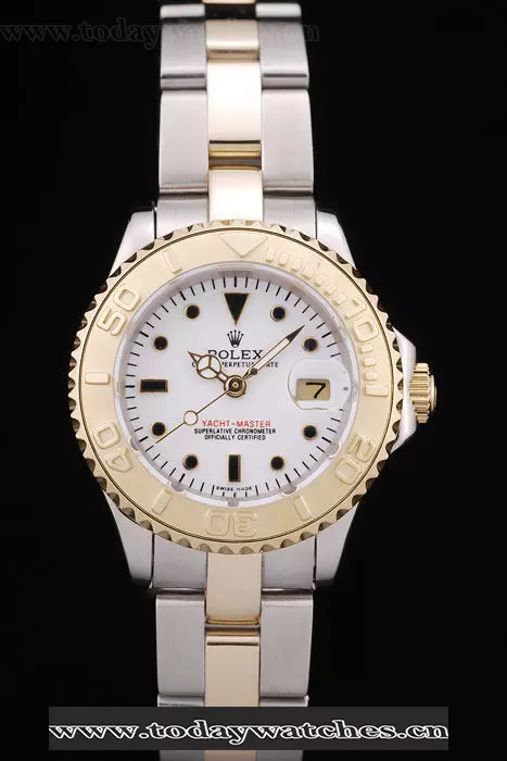 Rolex Yacht Master Gold Tachymeter White Dial Pant58682
