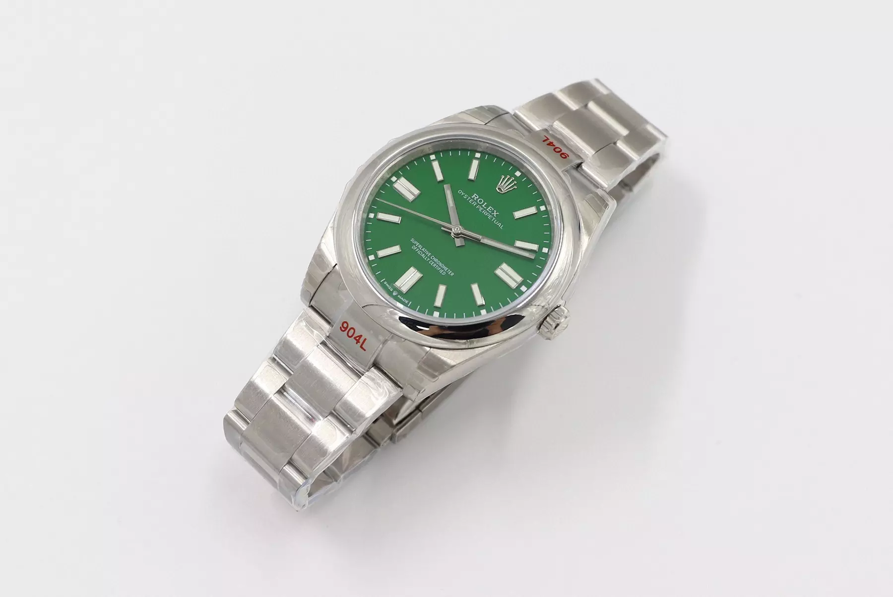 Swiss Rolex Oyster Perpetual Green Dial Stainless Steel Case And Bracelet Rolex20794