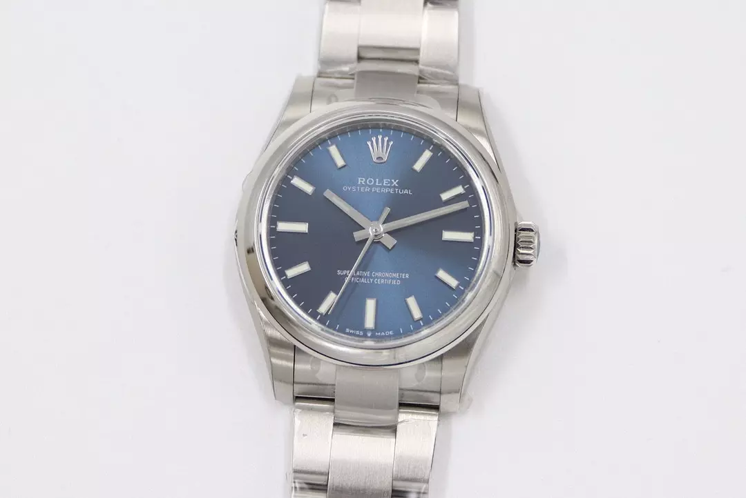 Swiss Rolex Oyster Perpetual Blue Dial Stainless Steel Case And Bracelet Rolex20791