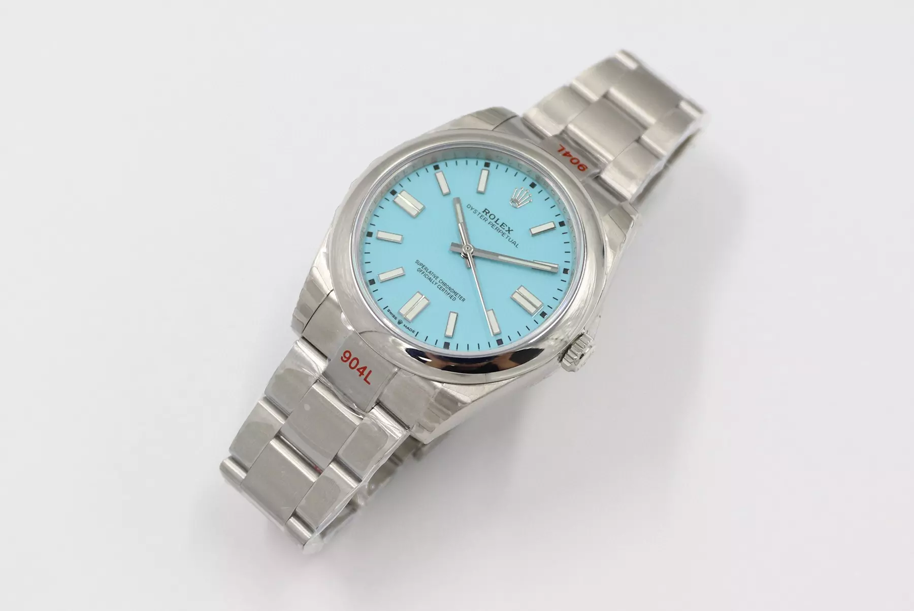 Swiss Rolex Oyster Perpetual Light Blue Dial Stainless Steel Case And Bracelet Rolex20793