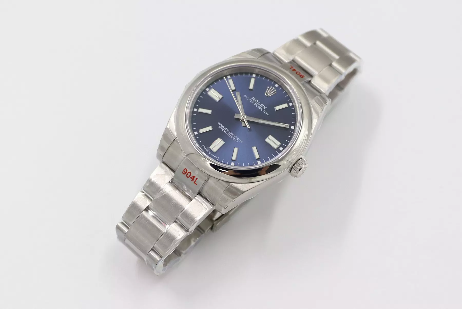 Swiss Rolex Oyster Perpetual Blue Dial Stainless Steel Case And Bracelet Rolex20796