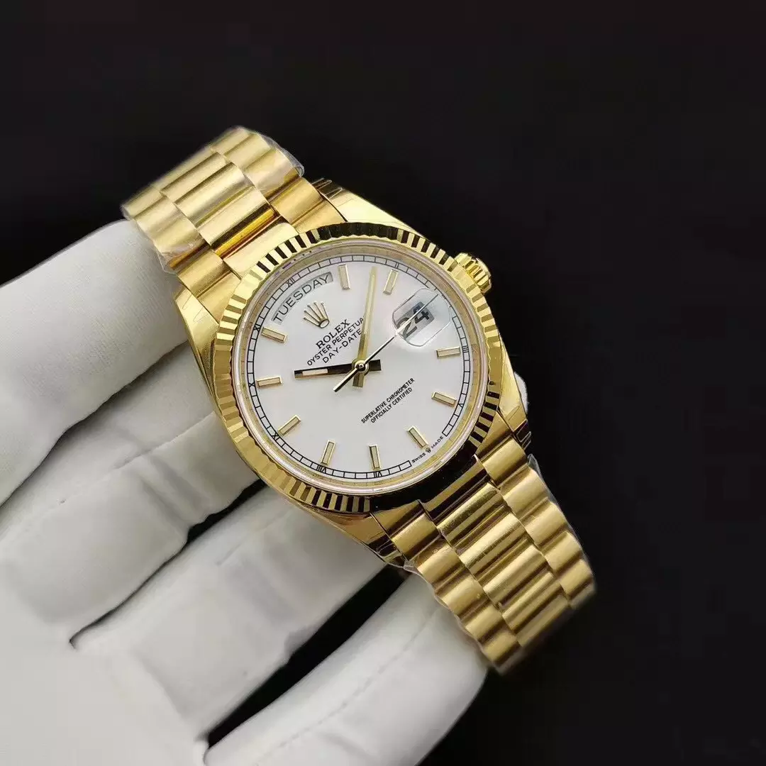 Rolex Day Date Stick Markers With White Dial Rolex20843