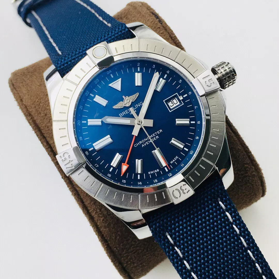 Swiss Breitling Chronomat Blue Dial With Nylon Strap Breit20879