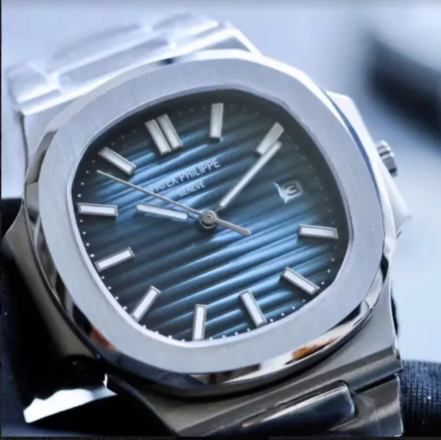 Swiss Patek Philippe Nautilus Blue Dial Stainless Steel Case Paph20890